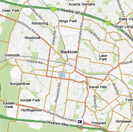 Blacktown Map